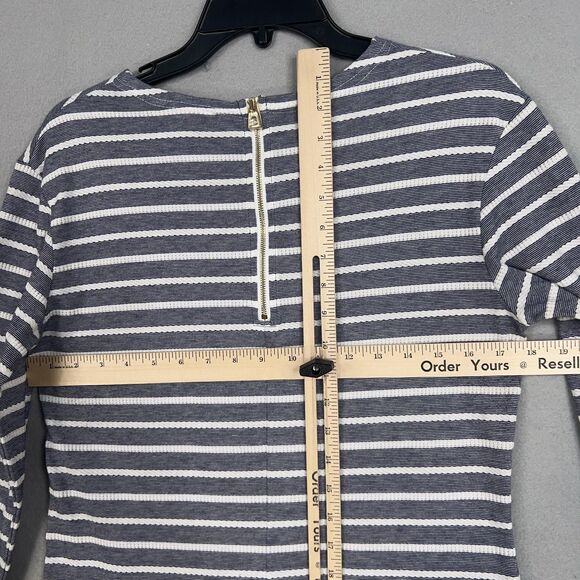 Sail to Sable Dress Womens Small Navy White Striped Coastal Nautical Preppy STS - Picture 10 of 13